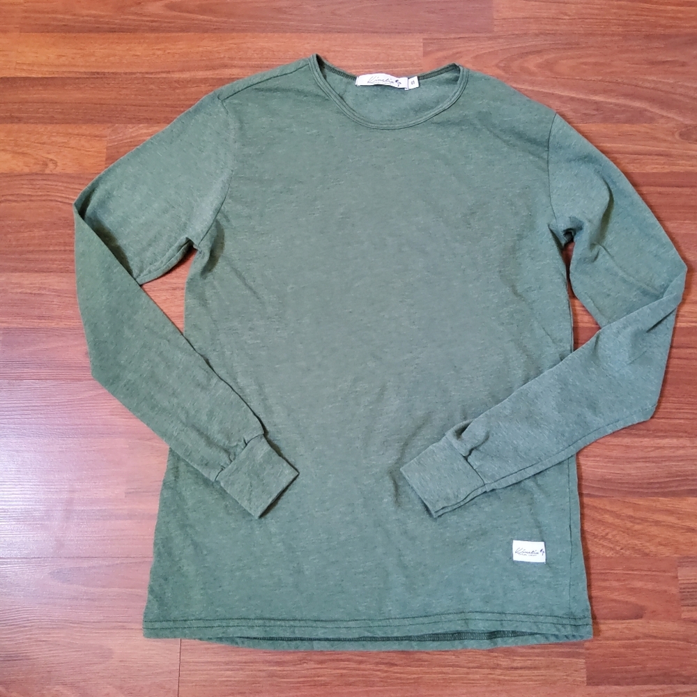 Kinetix Casual Luxury Men’s Long Sleeve Shirt Green Small NWT